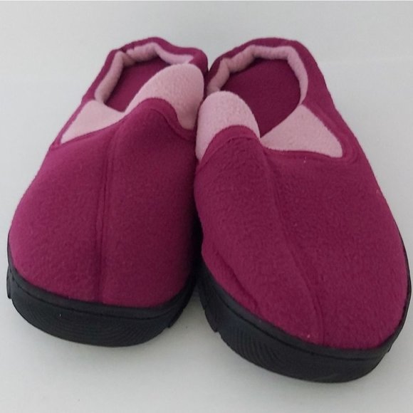 AVON | Unisex Clog Memory Foam Slippers Fuchsia Pink Large Size (9-10) - Picture 4 of 6